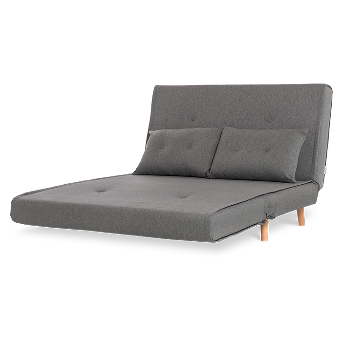 Futon Tela Gris Oxford Satek | Sofá Cama y Futones | salas